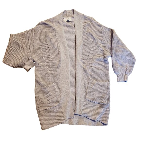 Universal Thread Women's XS Taupe Oversized Open Front Cardigan - Picture 1 of 6